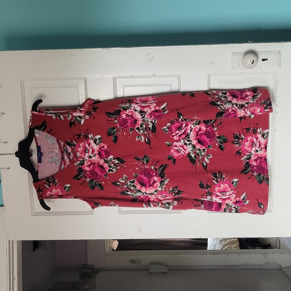 Apt.9 Pink Floral Tshirt Dress